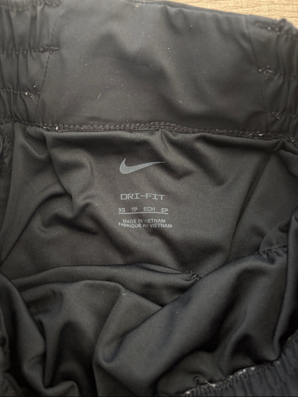 Nike Black Women's Athletic Running Shorts with Swoosh - Picture 2 of 3